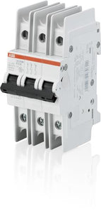 ABB SU203M-K4 Miniature Circuit Breaker, DIN Rail Mount, 3 Pole ABB SU203M-K4