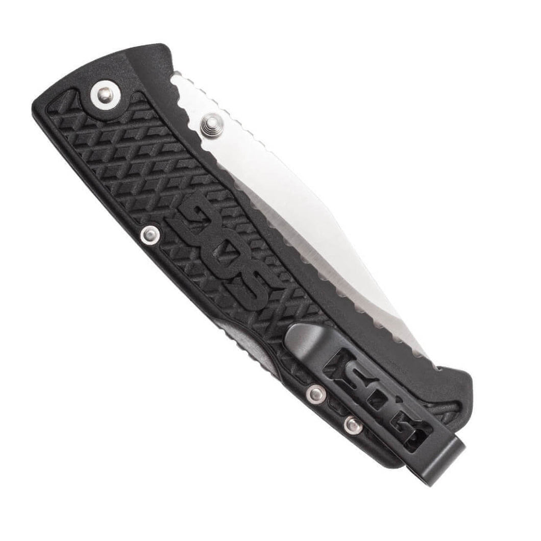 SOG Specialty Knives TD1011CP Traction Clip Point Folding Lockback Knife SOG Specialty Knives TD1011CP