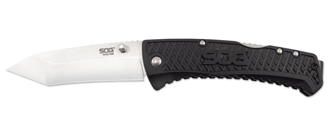 SOG Specialty Knives TD1012CP Traction - Tanto Lockback Folding Knife SOG Specialty Knives TD1012CP