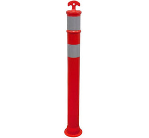 Globex TEMPPOSTTOP 43" Replacement Post w/ Handle & Reflectors - Orange Globex TEMPPOSTTOP