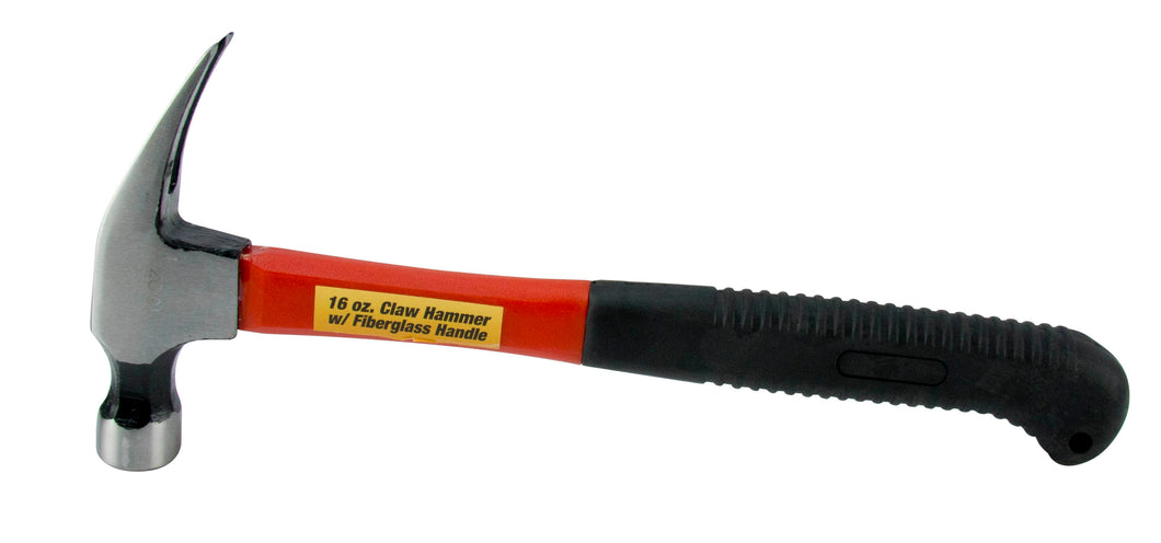 Globex THAMMER16OZ 16oz Straight Claw Hammer, Heavy Duty Globex THAMMER16OZ