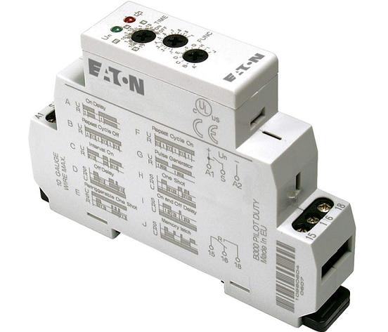 Eaton TMRD1UN Din Rail Mount Timing Relay, SPDT, 12-240V AC/DC Eaton TMRD1UN