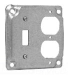 Cooper Crouse-Hinds TP506 4 SQ BOX 1 TGL 1 DUPLEX REC SURF CVR Cooper Crouse-Hinds TP506
