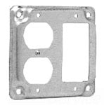 Cooper Crouse-Hinds TP517 4 SQ BOX 1 DUPLEX 1 GFCI REC SURF CVR Cooper Crouse-Hinds TP517