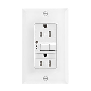 Eaton Wiring Devices TRSGFNL15W Tamper Resistant Duplex GFCI W/Nightlight Eaton Wiring Devices TRSGFNL15W