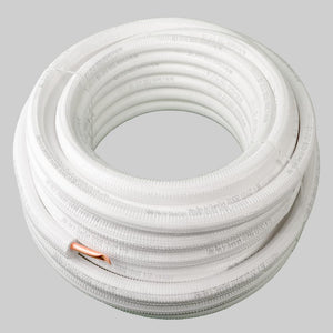 DiversiTech TWP1212-50 White Pipe Pre-Insulated Refrigerant Line Set DiversiTech TWP1212-50