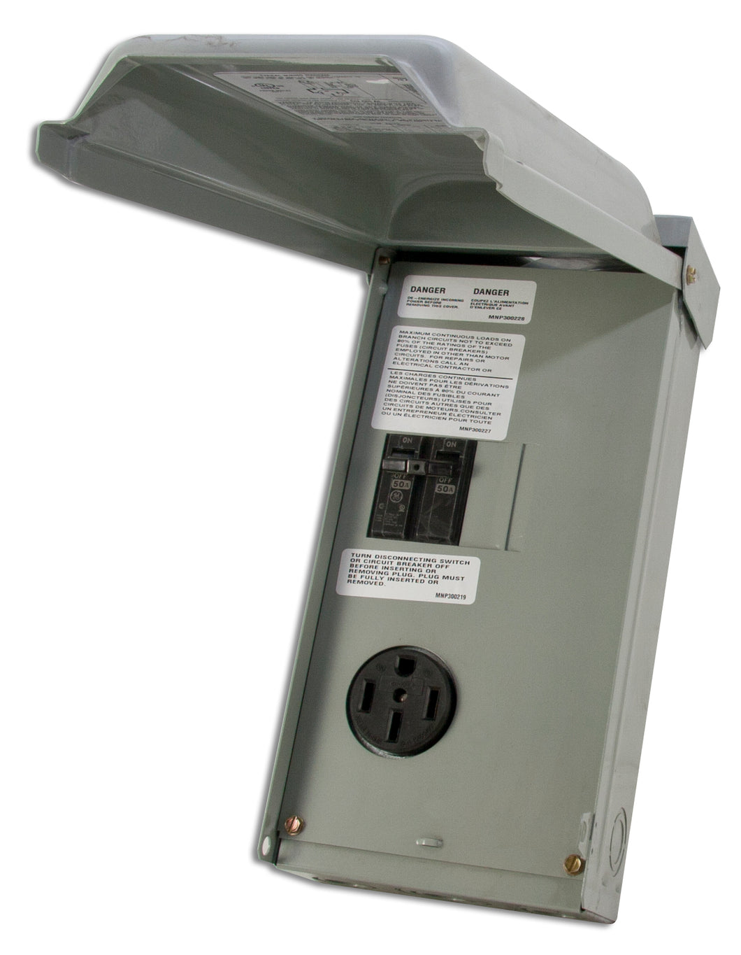 Midwest U054C Power Outlet Panel, Temporary, 70A, 1P, 120/240VAC, NEMA 3R Midwest U054C