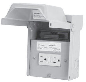 Midwest U065P010 Disconnect Switch, Pullout, 60A, 1P, 240VAC, GFCI Receptacle Midwest U065P010