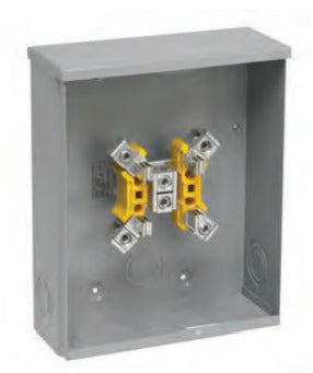Eaton B-Line U204PSE Meter Socket, 200A, 1P, 4 Jaw, 600VAC, Ring, 3-KO Eaton B-Line U204PSE