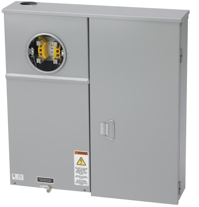 Eaton B-Line U224 MTBL Meter Main, 200A, 120/240VAC, 1PH, 4 Jaw, 20/40 Distribution, NEMA 3R Eaton B-Line U224 MTBL