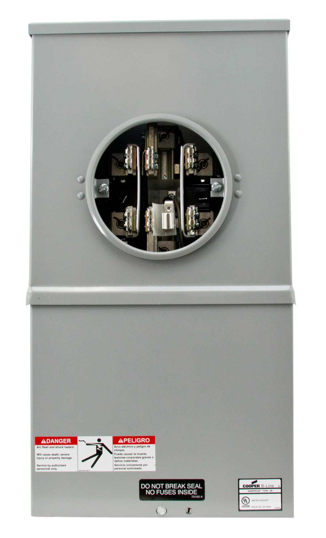 Eaton B-Line U267 200A, 3P, 7 Jaw, Meter Socket Eaton B-Line U267