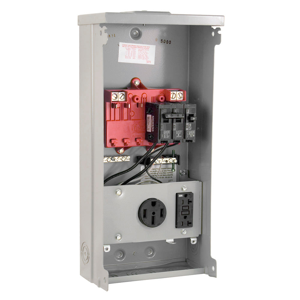 Milbank U5000-XL-55 Power Supply, Unmetered, 125A, 240VAC, 1PH, 2 Breakers, 2 Receptacles Milbank U5000-XL-55