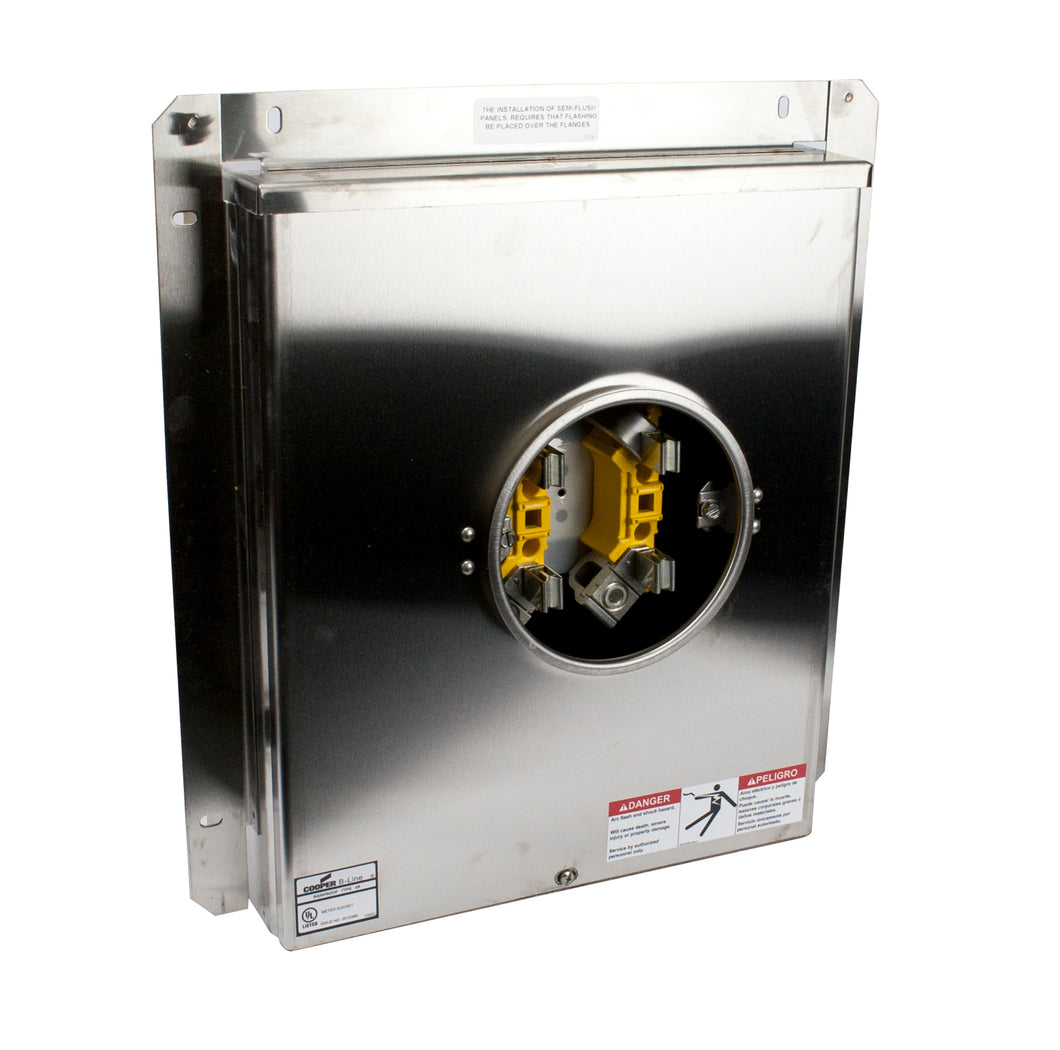 Eaton B-Line UG204 F SS 200A, 1P, 4 Jaw, Meter Socket Eaton B-Line UG204 F SS