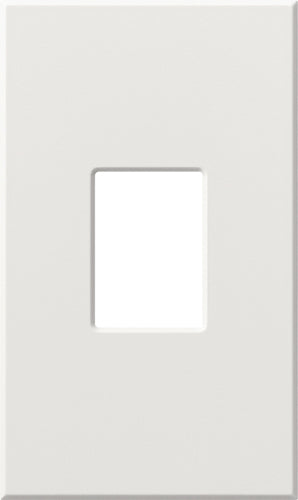 Lutron VWP-1-WH Wallplate, 1-Gang, Dimmer/Switch, White Lutron VWP-1-WH