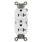 Leviton WBR20-W Weather Resistant Duplex Receptacle, 2-pole 3-wire Leviton WBR20-W