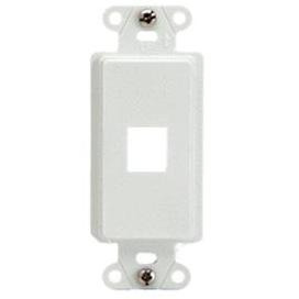 ON-Q WP3411-WH DECOR OUTLET STRAP 1 PORT WH (M10) ON-Q WP3411-WH