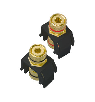 ON-Q WP3457-BK AUDIO BINDING POSTS L+R BK (M20) ON-Q WP3457-BK