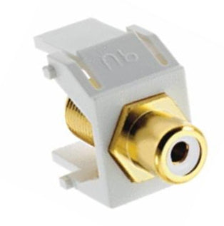 ON-Q WP3461-WH WHITE RCA TO F-CONNECTOR WH (M20) ON-Q WP3461-WH