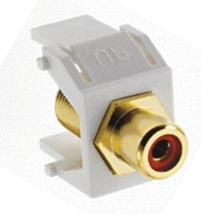 ON-Q WP3462-WH RED RCA TO F-CONNECTOR WH (M20) ON-Q WP3462-WH