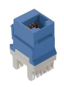 ON-Q WP3475-BE Snap-In Connector, Keystone, Category 5e, RJ45, Blue ON-Q WP3475-BE