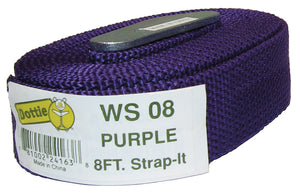 Dottie WS08 Web Strap w/ Buckle, Nylon, 8', Purple Dottie WS08