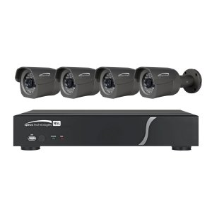 Speco Technologies ZIPL4B1 4 Channel Plug-and-Play NVR 1080p, 120FPS, 1TB w/ 4 Outdoor IR Bullet 2.8mm lens Speco Technologies ZIPL4B1